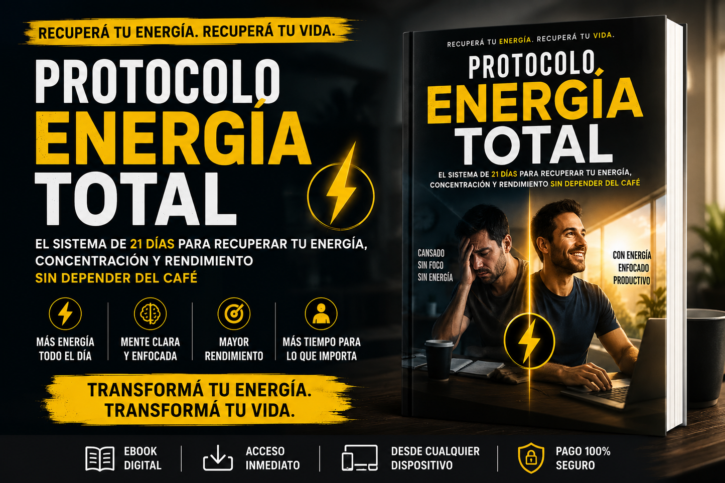 Protocolo Energía Total | Descubrí en 21 días por qué estás cansado todo el tiempo y cómo recuperar tu energía de forma natural.